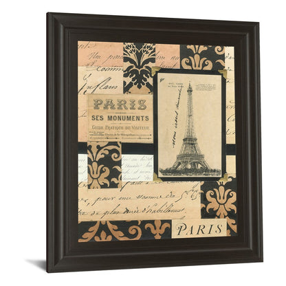 Classy Living Paris Elegance 22x26in Wall Art | Contemporary Dark Chocolate MDF Frame with Glass | Living Room & Office Decor | 22 x 26 x 1 in | Model 4848