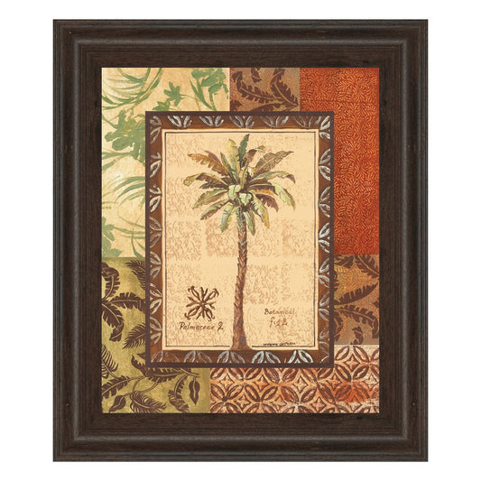 Classy Living Palmaceae II 22x26in Wall Art | Contemporary Botanical Print Cinnamon Mocha Frame | Living Room & Office Decor | 22 x 26 x 1 in | Model 4854