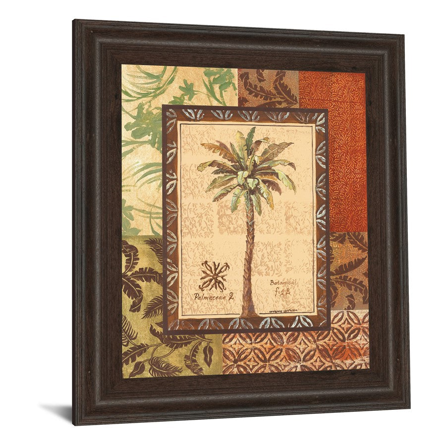 Classy Living Palmaceae II 22x26in Wall Art | Contemporary Botanical Print Cinnamon Mocha Frame | Living Room & Office Decor | 22 x 26 x 1 in | Model 4854