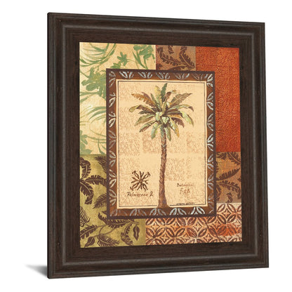 Classy Living Palmaceae II 22x26in Wall Art | Contemporary Botanical Print Cinnamon Mocha Frame | Living Room & Office Decor | 22 x 26 x 1 in | Model 4854