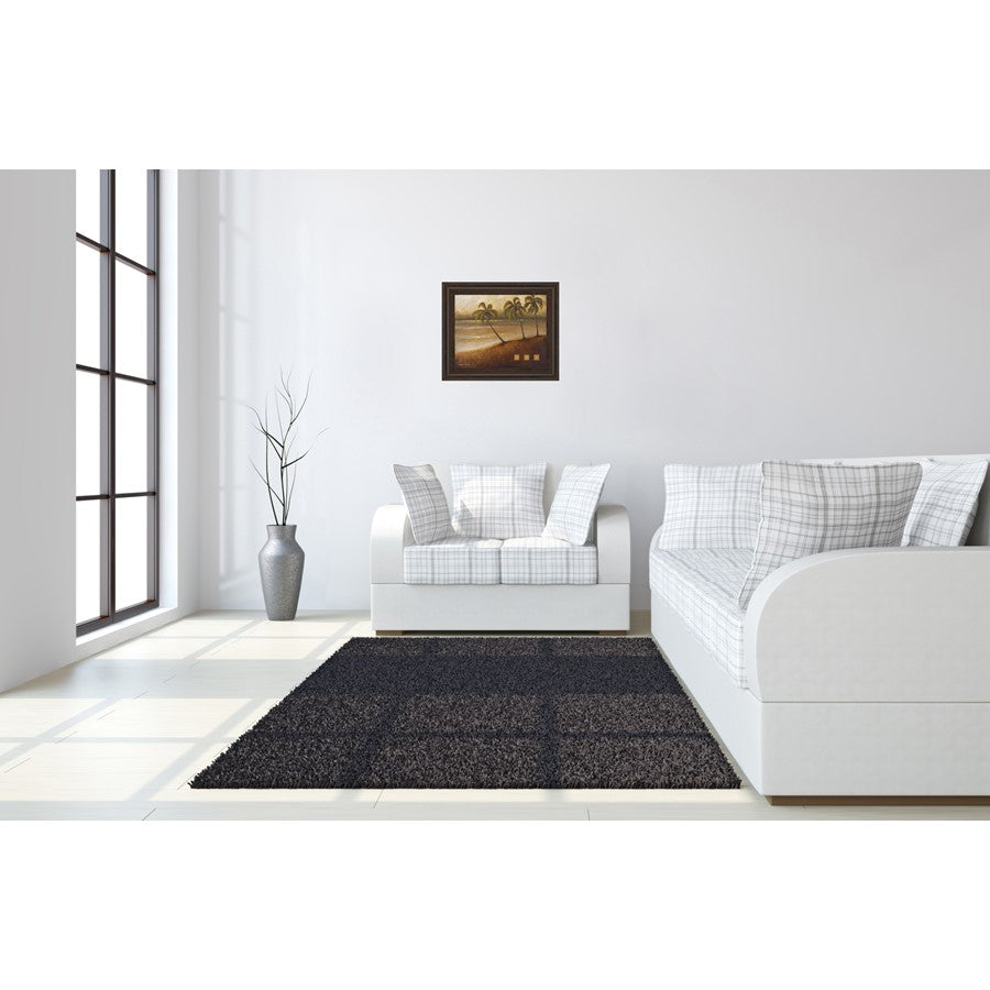 Classy Living Tropical Escape II 26x22in Wall Art | Contemporary Graphic Art on Paper with Cinnamon Mocha MDF Frame | Living Room & Bedroom | Model 4877