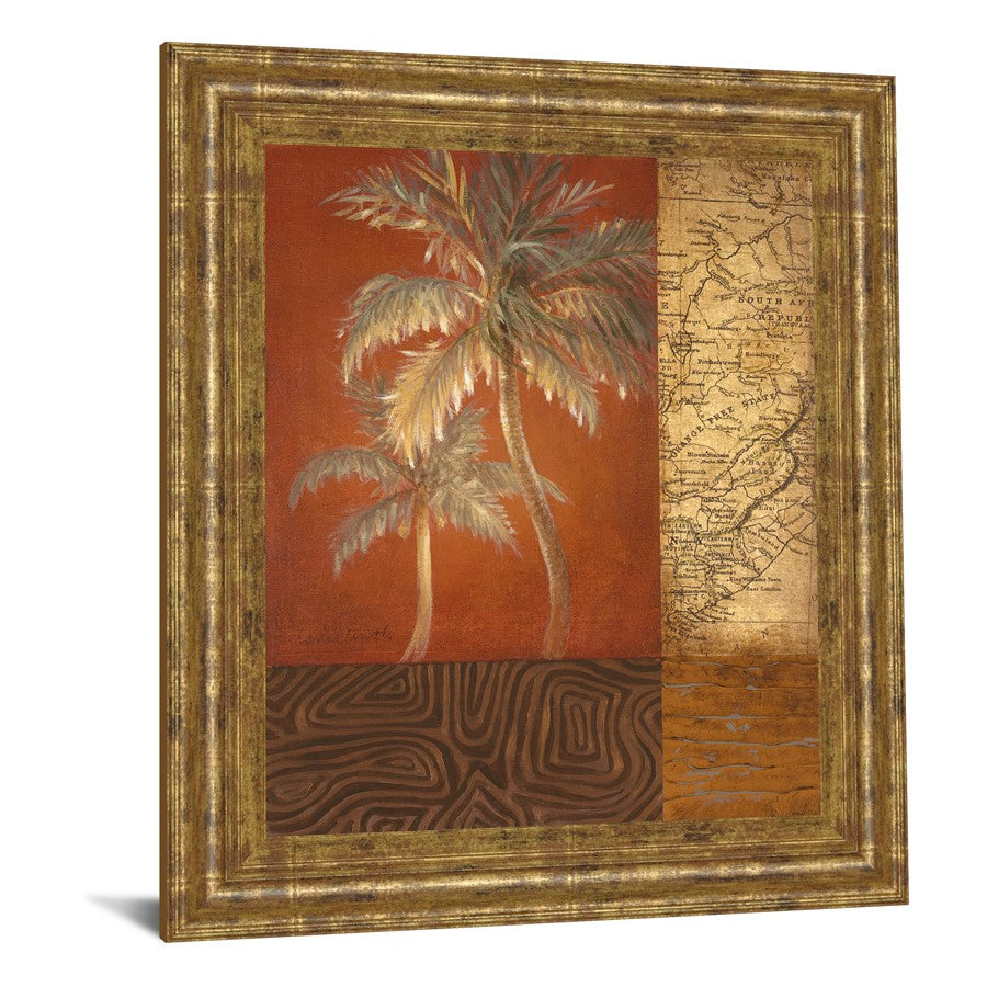 Classy Living Voyage Palm 22x26in Wall Art | Contemporary Gilded Radiance Frame with Palm Tree Graphic | Living Room & Office Decor | 1 x 22 | Model 4878