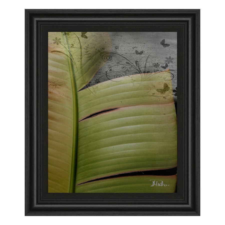 Classy Living Butterfly Palm II 22x26in Wall Art | Contemporary Midnight Aura MDF Frame | Living Room & Bedroom Botanical Decor | 22 x 26 x 1 | Model 4894