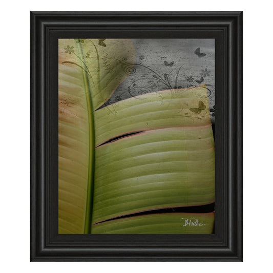 Classy Living Butterfly Palm II 22x26in Wall Art | Contemporary Midnight Aura MDF Frame | Living Room & Bedroom Botanical Decor | 22 x 26 x 1 | Model 4894