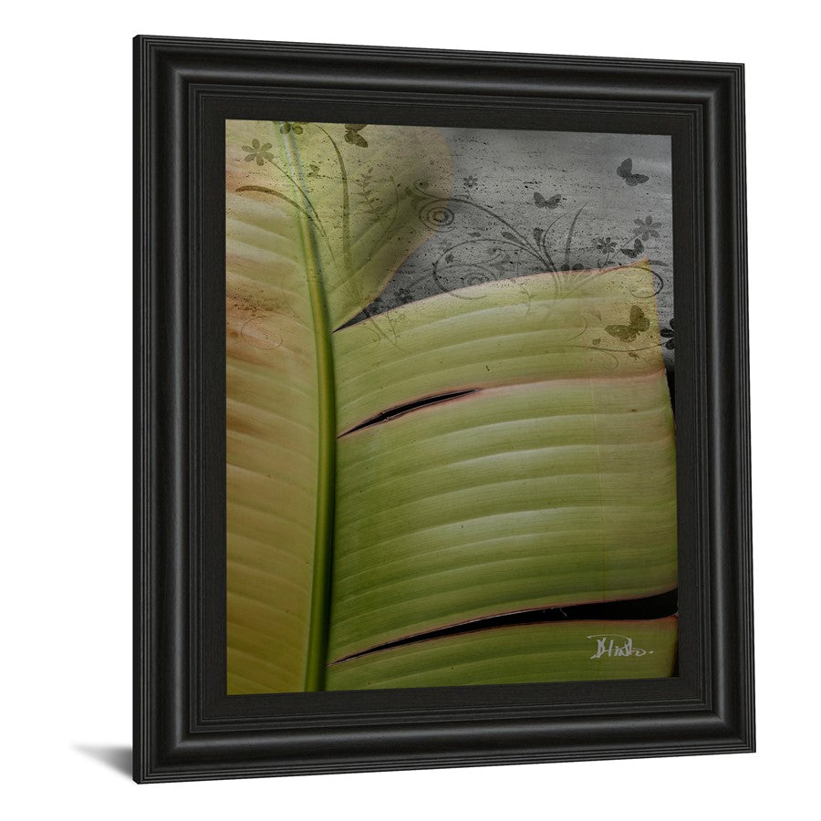 Classy Living Butterfly Palm II 22x26in Wall Art | Contemporary Midnight Aura MDF Frame | Living Room & Bedroom Botanical Decor | 22 x 26 x 1 | Model 4894