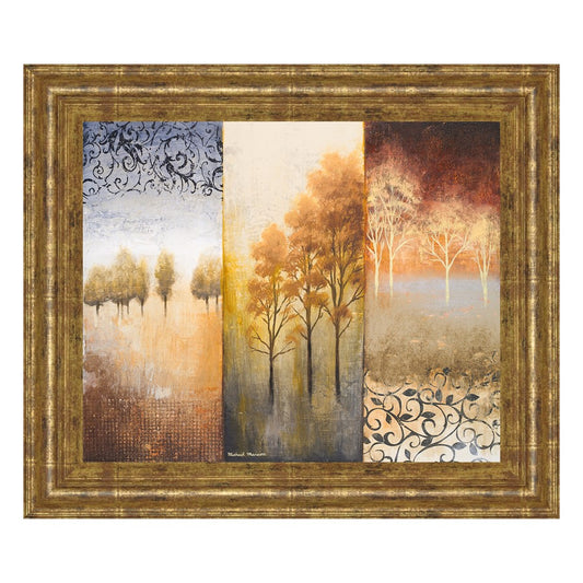 Classy Living Lost In Trees II 26x22in Wall Art | Contemporary Gilded Radiance Frame and Paper Print | Living Room & Bedroom Decor | 26 x 22 | Model 4949