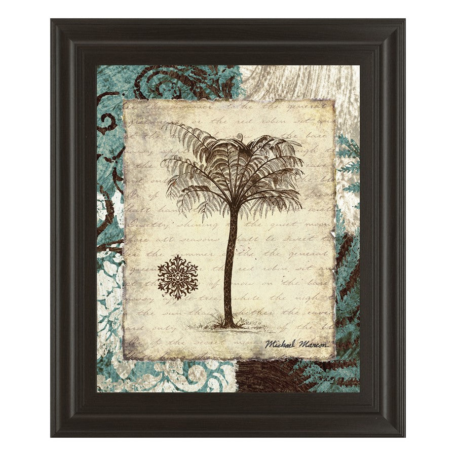 Classy Living Secret Fern IV 22x26in Wall Art | Contemporary Botanical Paper Print in Dark Chocolate MDF Frame | Living Room & Office Decor | Model 4951