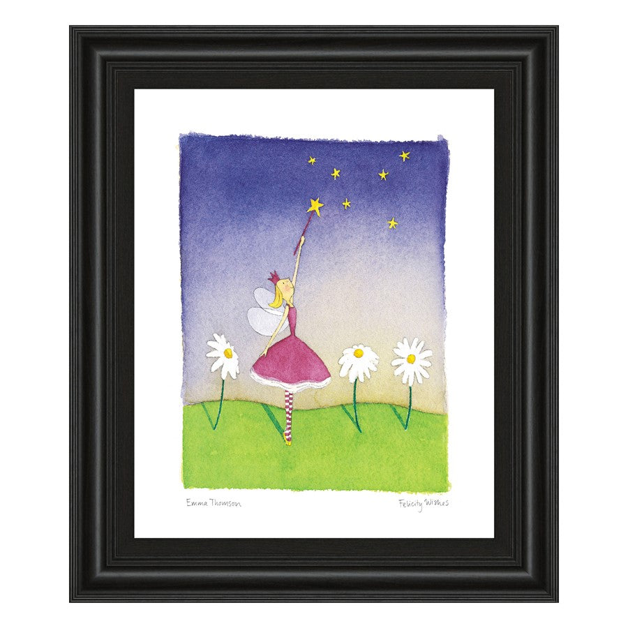 Classy Living Starry Wish Wall Art 22x26in | Contemporary Midnight Aura MDF Frame | Nursery & Playroom Decor | 1 x 22 x 26 in | Model 4964