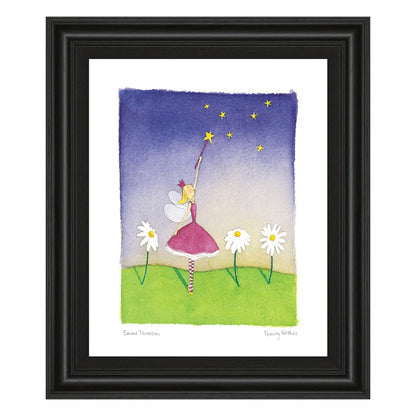 Classy Living Starry Wish Wall Art 22x26in | Contemporary Midnight Aura MDF Frame | Nursery & Playroom Decor | 1 x 22 x 26 in | Model 4964
