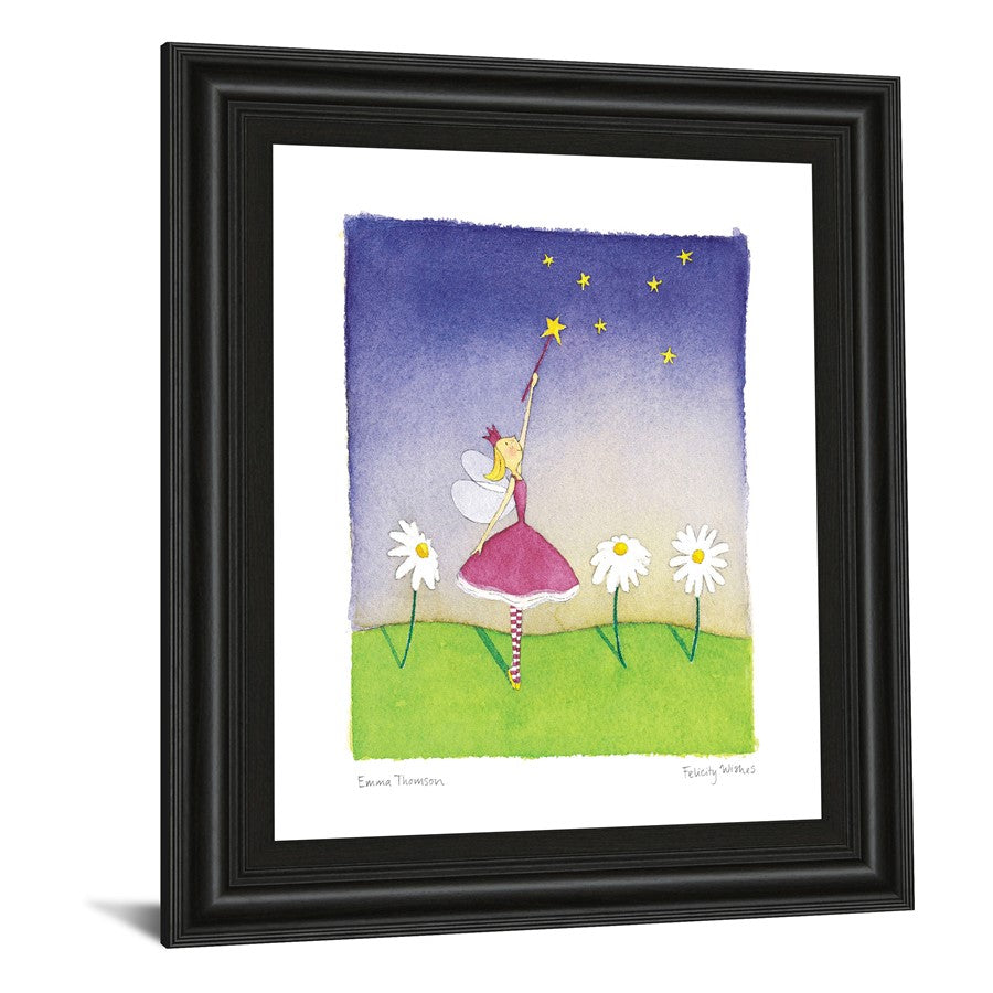 Classy Living Starry Wish Wall Art 22x26in | Contemporary Midnight Aura MDF Frame | Nursery & Playroom Decor | 1 x 22 x 26 in | Model 4964