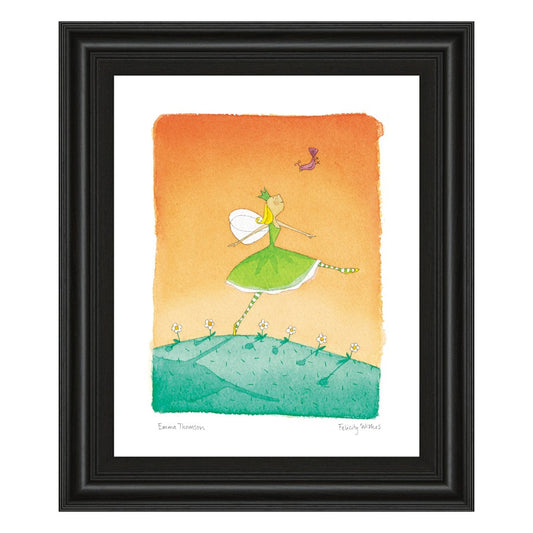 Classy Living Whimsical Fairy Dance Wall Art 22x26in | Contemporary Multicolor Paper on MDF | Kids Bedroom & Playroom Decor | 22 x 26 x 1 in | Model 4966