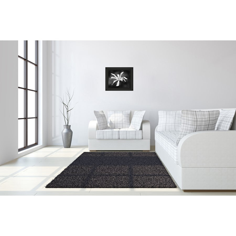 Classy Living Magnolia Grace 26x22in Wall Art | Contemporary Midnight Aura MDF Frame with Real Glass | Living Room & Bedroom Decor | 1 x 26 x | Model 4988
