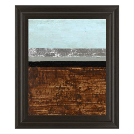 Classy Living Textured Light Wall Art 22x26in | Contemporary Multicolor Paper on MDF in Dark Chocolate Frame | Living Room & Office Decor | Model 4994