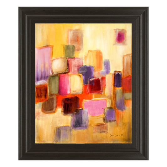 Classy Living Sonata I 22x26in Wall Art | Contemporary Abstract Mixed Media on Paper | Living Room & Office Decor | 1 x 22 x 26 in | Model 8015
