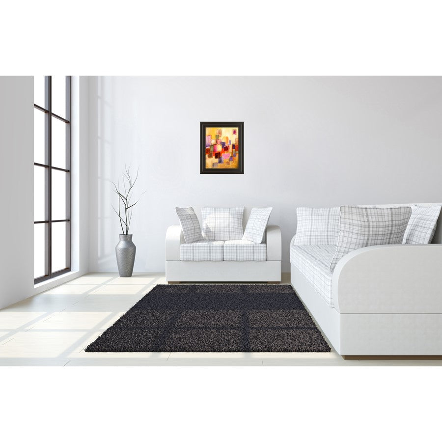 Classy Living Sonata I 22x26in Wall Art | Contemporary Abstract Mixed Media on Paper | Living Room & Office Decor | 1 x 22 x 26 in | Model 8015