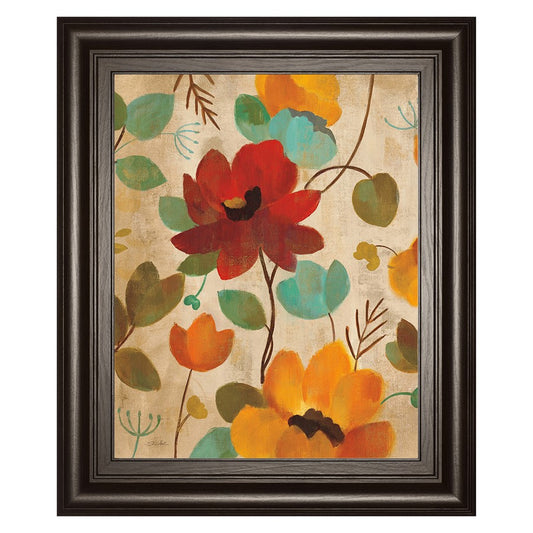 Classy Living Harvest Bloom Wall Art 22x26in | Contemporary Multicolor Floral on Paper | Living Room & Bedroom Decor | 1 x 22 x 26 in | Model 8045
