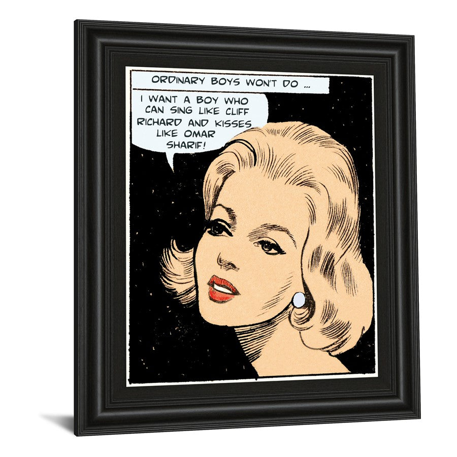 Classy Living Glamorous Desire Wall Art 22x26in | Contemporary Pop Art Midnight Aura MDF Frame | Living Room & Office Decor | 22 x 26 x 1 in | Model 8049