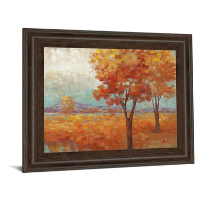 Classy Living Autumn Glow Wall Art 26x22in | Contemporary Graphic Art in Cinnamon Mocha MDF Frame | Living Room & Office Decor | 26 x 22 x 1 | Model 8053