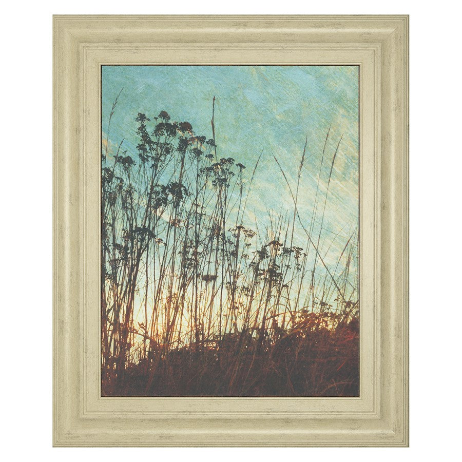 Classy Living Wild Grass 22x26in Wall Art | Contemporary Ivory Bliss MDF Frame and Paper Art | Living Room & Bedroom Botanical Decor | 1 x 22 | Model 8097