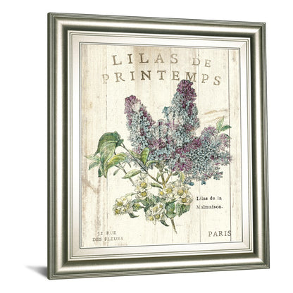 Classy Living Spring Iliac Dreams 22x26in Wall Art | Contemporary Floral Print in Cinnamon Mocha MDF Frame | Living Room & Bedroom Decor | 1 | Model 8109B