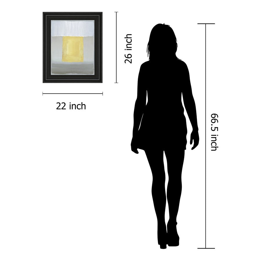 Classy Living Halflight II 22x26in Wall Art | Contemporary Midnight Aura MDF Frame with Glass | Living Room & Office Decor | 1 x 22 x 26 in | Model 8117