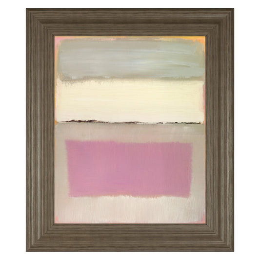Classy Living Twilight Harmony 22x26in Wall Art | Contemporary Abstract Multicolor on Paper in Tranquil Ash MDF Frame | Living Room & Bedroom | Model 8124