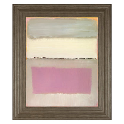 Classy Living Twilight Harmony 22x26in Wall Art | Contemporary Abstract Multicolor on Paper in Tranquil Ash MDF Frame | Living Room & Bedroom | Model 8124