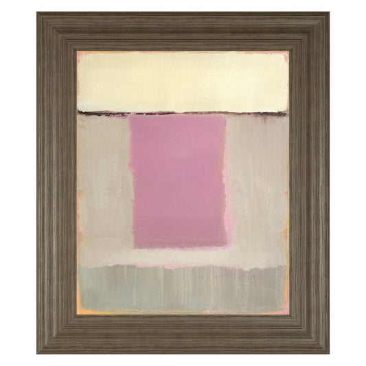 Classy Living Serene Blocks 22x26in Wall Art | Contemporary Abstract in Tranquil Ash MDF Frame | Living Room & Bedroom Decor | 22 x 26 x 1 in | Model 8125