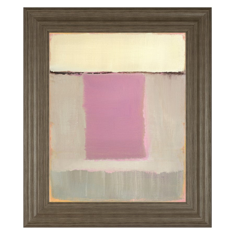 Classy Living Serene Blocks 22x26in Wall Art | Contemporary Abstract in Tranquil Ash MDF Frame | Living Room & Bedroom Decor | 22 x 26 x 1 in | Model 8125