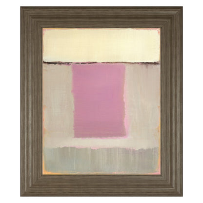Classy Living Serene Blocks 22x26in Wall Art | Contemporary Abstract in Tranquil Ash MDF Frame | Living Room & Bedroom Decor | 22 x 26 x 1 in | Model 8125