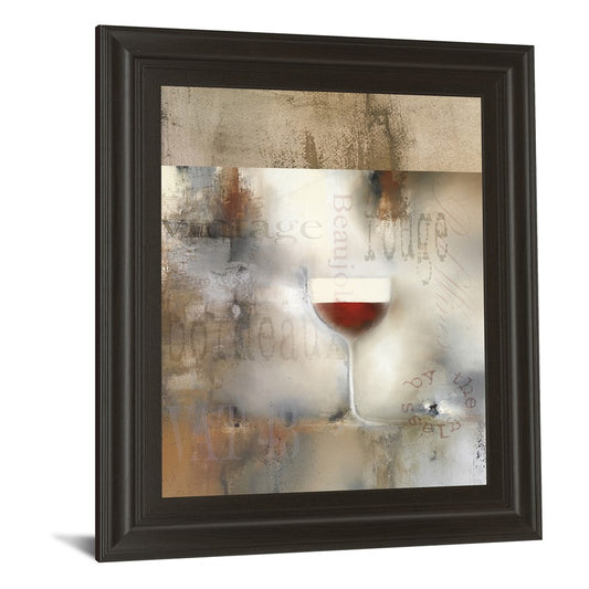 Classy Living Cozy Cellar 22x26in Wall Art | Industrial Dark Chocolate MDF Frame and Paper Print | Dining Room & Wine Cellar Decor | 22 x 26 | Model 8140