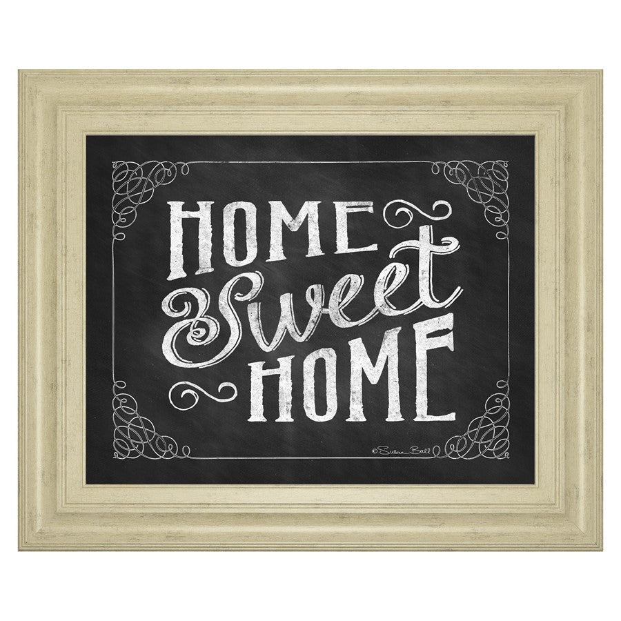 Classy Living Home Sweet Charm 26x22in Wall Art | Traditional Ivory Bliss MDF Frame with Glass | Living Room & Entryway Decor | 26 x 22 x 1 in | Model 8188