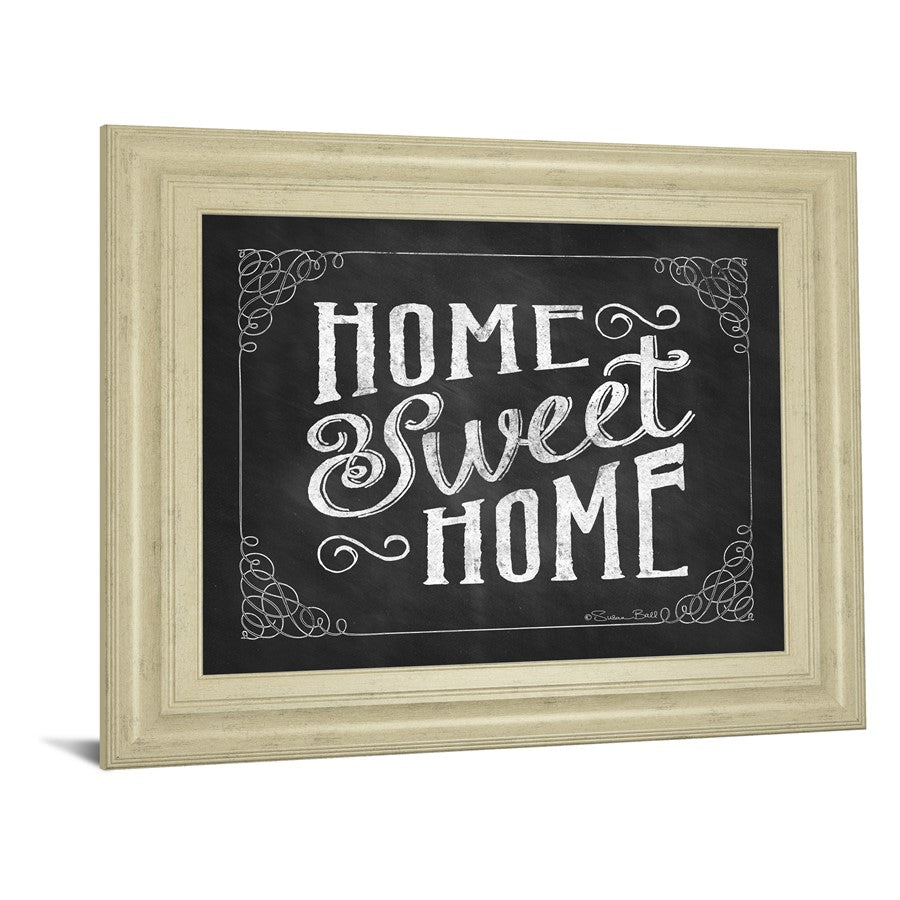 Classy Living Home Sweet Charm 26x22in Wall Art | Traditional Ivory Bliss MDF Frame with Glass | Living Room & Entryway Decor | 26 x 22 x 1 in | Model 8188