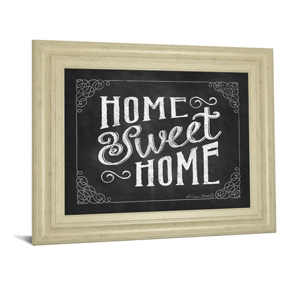 Classy Living Home Sweet Charm 26x22in Wall Art | Traditional Ivory Bliss MDF Frame with Glass | Living Room & Entryway Decor | 26 x 22 x 1 in | Model 8188