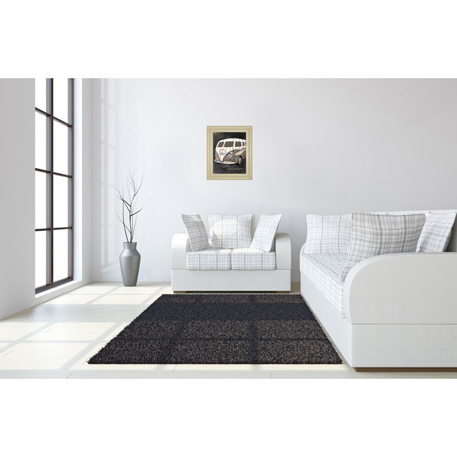 Classy Living Memory Van Wall Art 22x26in | Contemporary MDF Frame with Ivory Bliss Finish | Living Room & Office Decor | 1 x 22 x 26 in | Model 8190