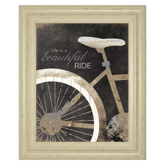 Classy Living Beautiful Ride 22x26in Wall Art | Traditional Ivory Bliss MDF Frame | Living Room & Office Inspirational Decor | 22 x 26 x 1 in | Model 8191
