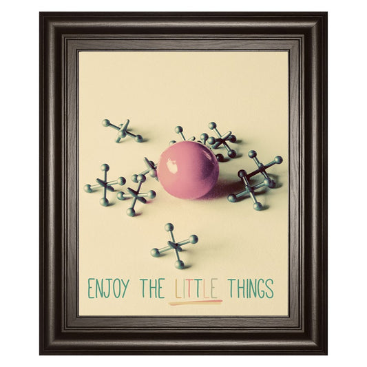 Classy Living Mindful Moments 22x26in Wall Art | Contemporary Multicolor Abstract on Paper in Dark Chocolate MDF Frame | Living Room & | Model 8193