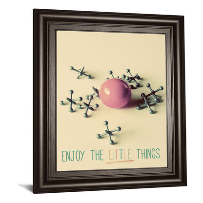 Classy Living Mindful Moments 22x26in Wall Art | Contemporary Multicolor Abstract on Paper in Dark Chocolate MDF Frame | Living Room & | Model 8193