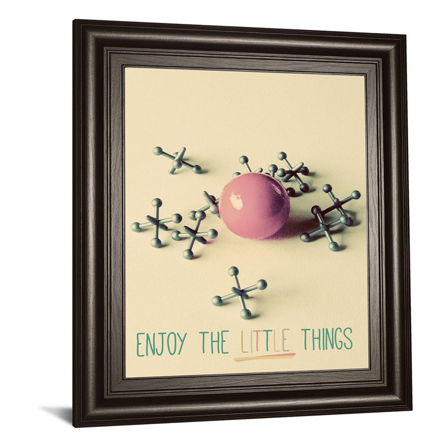 Classy Living Mindful Moments 22x26in Wall Art | Contemporary Multicolor Abstract on Paper in Dark Chocolate MDF Frame | Living Room & | Model 8193