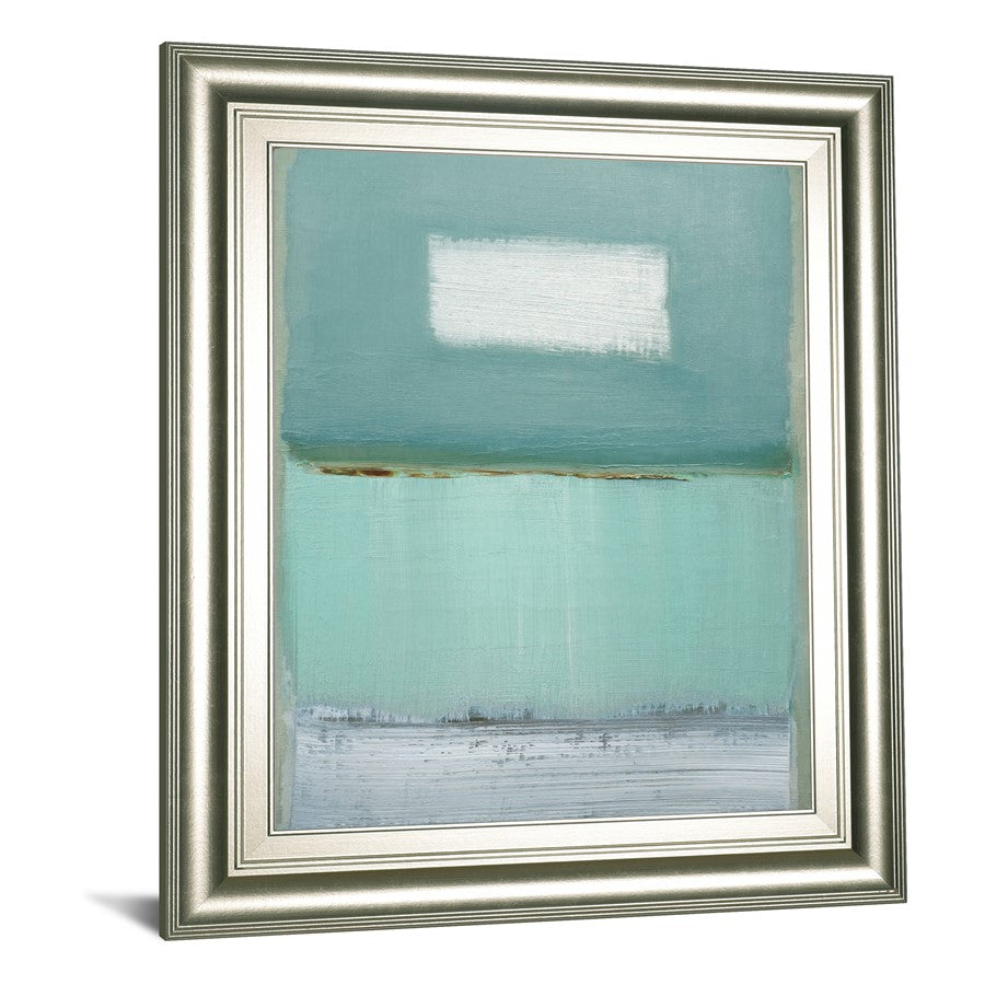 Classy Living Serene Horizon 22x26in Wall Art | Transitional Silver Serenity MDF Frame | Living Room & Bedroom Tranquil Decor | 1 x 22 x 26 in | Model 8204