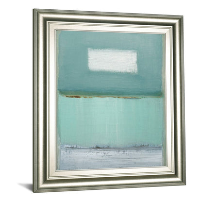 Classy Living Serene Horizon 22x26in Wall Art | Transitional Silver Serenity MDF Frame | Living Room & Bedroom Tranquil Decor | 1 x 22 x 26 in | Model 8204