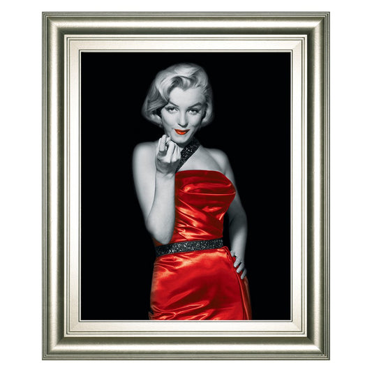 Classy Living Timeless Elegance 22x26in Wall Art | Contemporary Silver Serenity MDF Frame | Living Room & Bedroom Statement Decor | 22 x 26 x | Model 8233