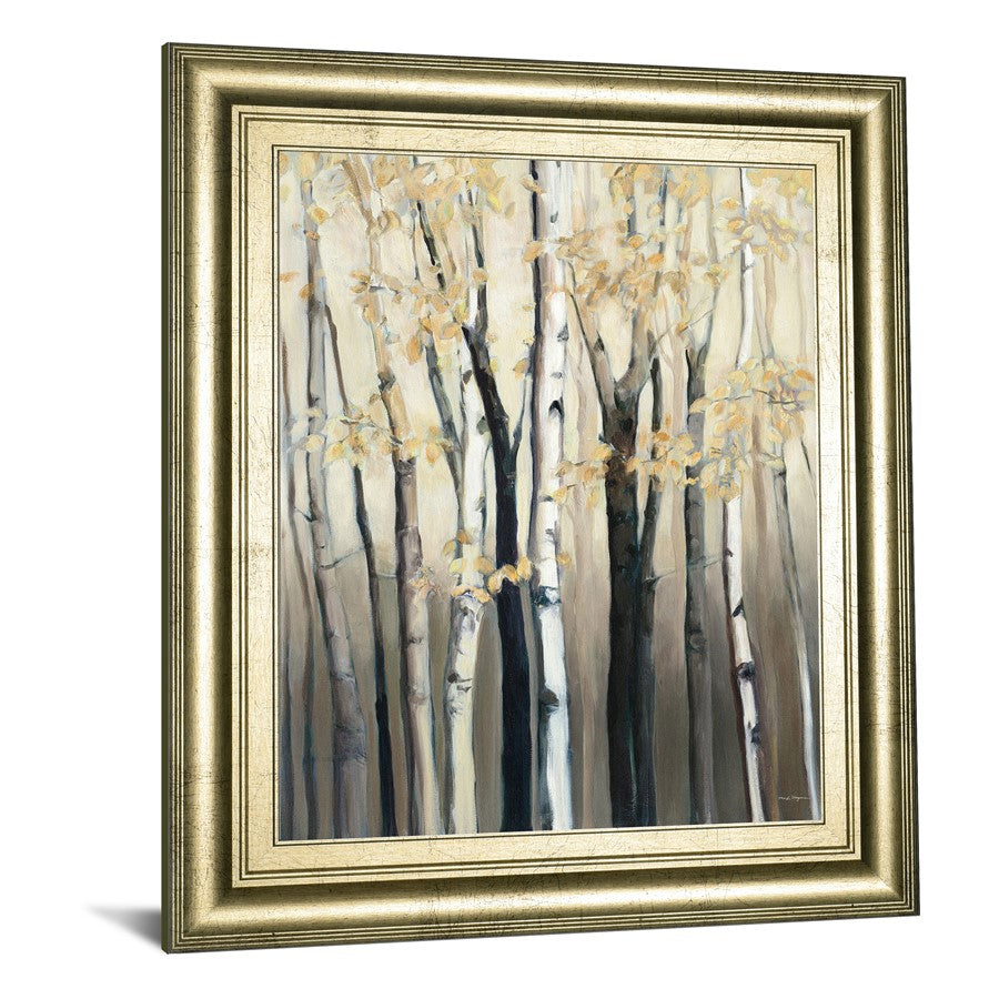 Classy Living Birch Glow Wall Art 22x26in | Country/Farmhouse Paper Art in Crisp Chardonnay MDF Frame | Living Room & Bedroom Decor | 22 x 26 | Model 8273