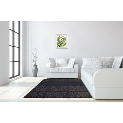 Classy Living Verdant Breeze 22x26in Rectangular Wall Art | Transitional Mirrored Frame with Tropical Botanical Print | Living Room & | Model 8289MF