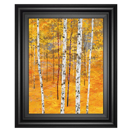 Classy Living Iridescent Trees IV Wall Art 22x26in | Contemporary Mixed Media Paper on MDF | Living Room & Office Decor | 22 x 26 x 1 in | Model 8317