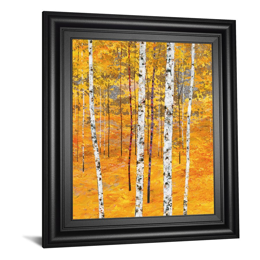 Classy Living Iridescent Trees IV Wall Art 22x26in | Contemporary Mixed Media Paper on MDF | Living Room & Office Decor | 22 x 26 x 1 in | Model 8317