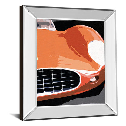 Classy Living Ferrari Classic 22x26in Wall Art | Industrial Graphic Art with Mirrored Frame | Living Room & Office Decor | 22 x 26 x 3 in | Model 8331MF