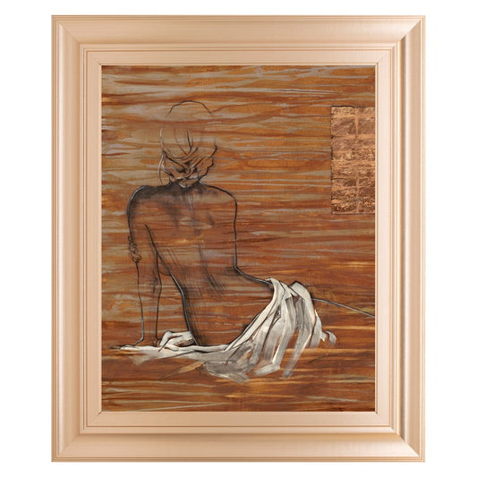 Classy Living Serene Reflection 22x26in Wall Art | Contemporary Rose Gold Romance MDF Frame | Living Room & Bedroom Decor | 1 x 22 x 26 in | Model 8351