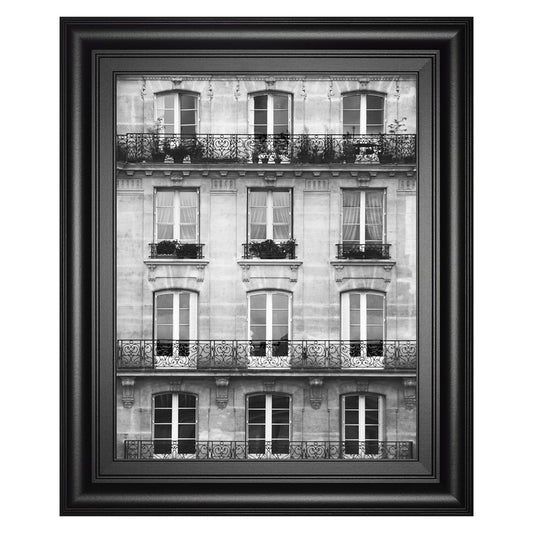 Classy Living Timeless Facade Wall Art 22x26in | Contemporary Midnight Aura MDF Frame | Living Room & Office Decor | 22 x 26 x 1 in | Model 8360