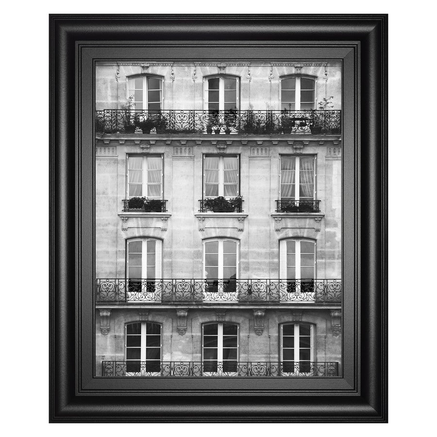 Classy Living Timeless Facade Wall Art 22x26in | Contemporary Midnight Aura MDF Frame | Living Room & Office Decor | 22 x 26 x 1 in | Model 8360